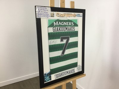 Lot 222 - GIORGOS GIAKOUMAKIS SIGNED CELTIC SHIRT