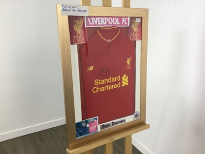 Lot 223 - BEN DAVIES SIGNED LIVERPOOL SHIRT