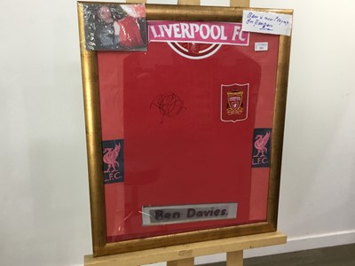 Lot 224 - BEN DAVIES SIGNED LIVERPOOL TSHIRT