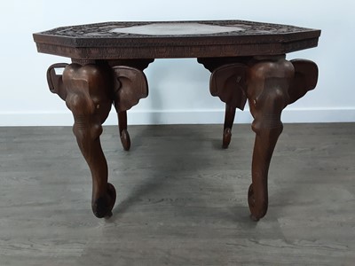 Lot 262 - AFRICAN CARVED ROSEWOOD OCCASIONAL TABLE