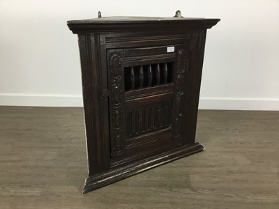 Lot 155 - OAK CORNER CUPBOARD