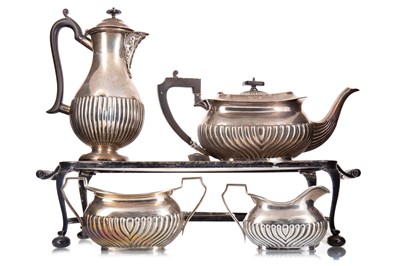 Lot 67 - GEORGE V SILVER THREE-PIECE TEA SERVICE