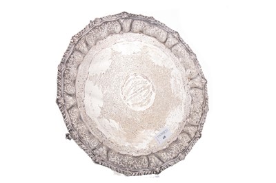 Lot 68 - VICTORIAN SILVER SALVER