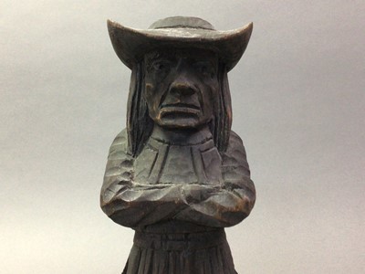 Lot 169 - CARVED WOOD FIGURE