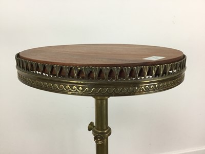 Lot 275 - BRASS LAMP TABLE