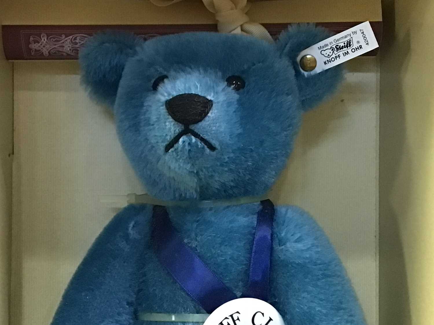 Steiff Original Teddy Bear 1908 青 35cm 0178-Original-Steiff-Teddybear