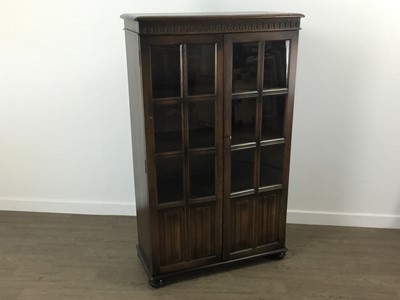 Lot 296 - OAK BOOKCASE