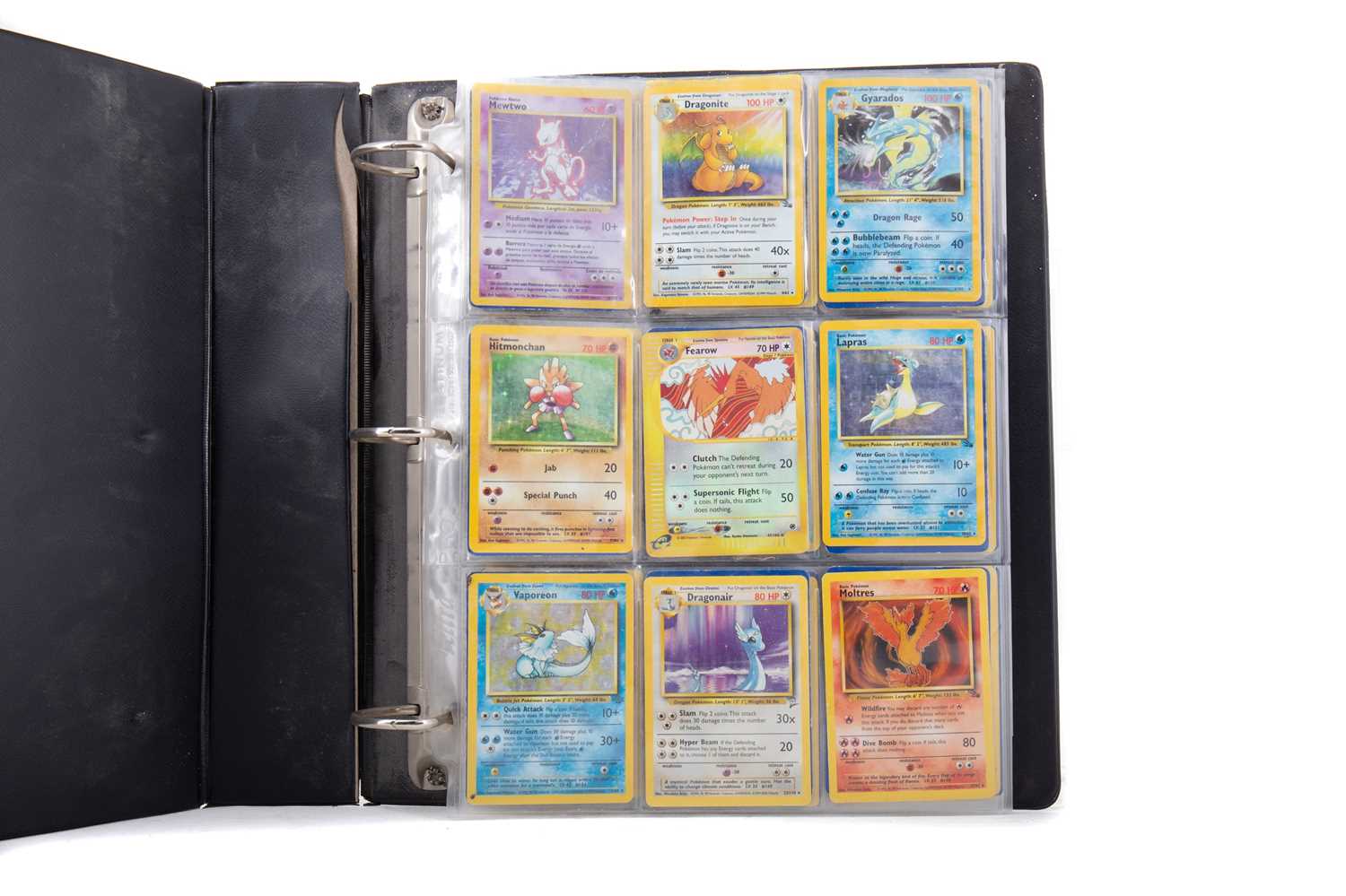 Lot 946 FOLDER OF POKEMON TRADING CARDS