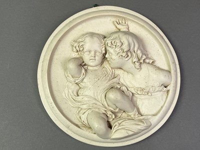 Lot 282 - TWO MARBLE WALL PLAQUES