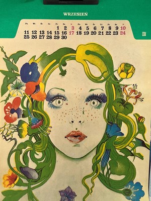 Lot 287 - POLISH CALENDAR DATED 1977