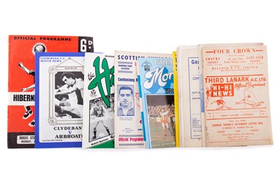 Lot 1560 - COLLECTION OF SCOTTISH FOOTBALLING PROGRAMMES