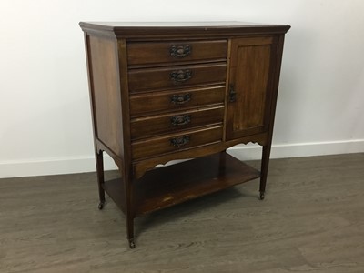 Lot 257 - LATE VICTORIAN MAHOGANY MUSIC CABINET