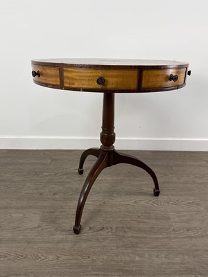 Lot 371 - REPRODUCTION DRUM TABLE