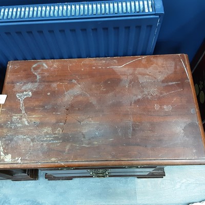 Lot 380 - PAIR OF REPRODUCTION MAHOGANY BEDSIDE CABINETS