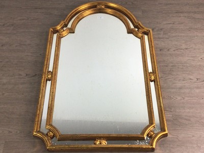 Lot 307 - REPRODUCTION GILT WALL MIRROR