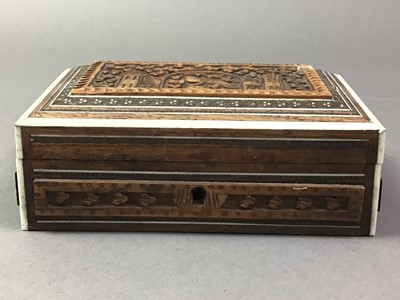 Lot 313 - COLLECTION OF CASKETS AND OTHER WOOD OBJECTS