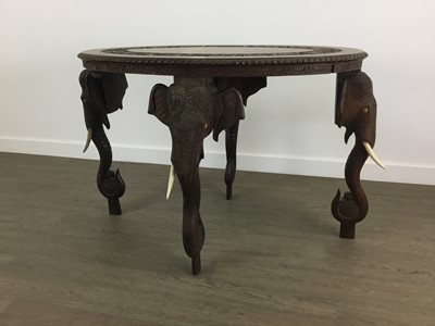 Lot 419 - INDIAN ROSEWOOD OVAL CENTRE TABLE