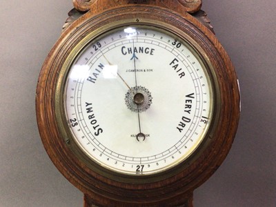 Lot 463 - OAK BANJO BAROMETER