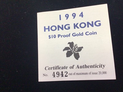 Lot 141 - HONG KONG $10 PROOF COIN