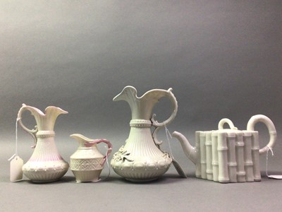 Lot 452 - GROUP OF FIRST PERIOD BELLEEK PORCELAIN