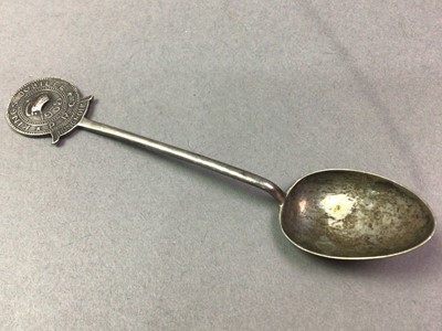 Lot 499 - CHINESE SILVER TEA SPOON