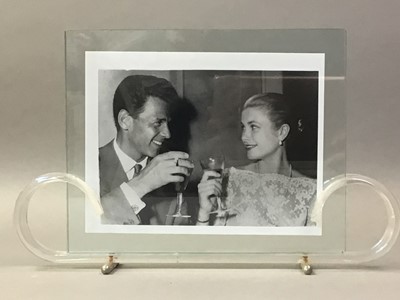 Lot 519 - PAIR OF ART DECO STYLE PERSPEX PHOTOGRAPH FRAMES