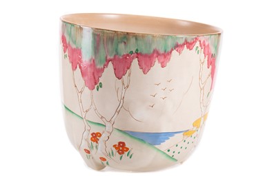 Lot 314 - CLARICE CLIFF (BRITISH, 1899-1972) FOR WILKINSON LTD, 'TAORMINA' PATTERN JARDINIERE