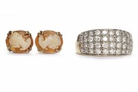 Lot 264 - PAIR OF NINE CARAT GOLD CAMEO STUD EARRINGS...