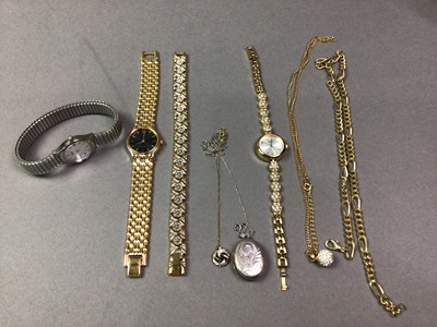 Lot 581 - COLLECTION OF WATCHES AND JEWELLERY