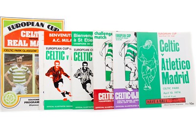 Lot 1580 - CELTIC F.C., COLLECTION OF EUROPEAN PROGRAMMES