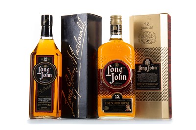 Lot 135 - 2 BOTTLES OF LONG JOHN 12 YEAR OLD 75CL