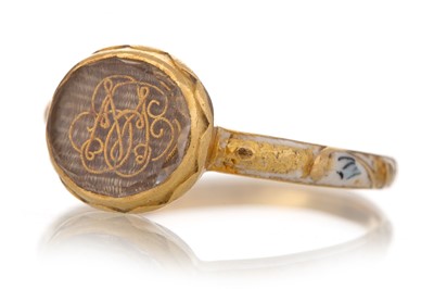 Lot 1300 - IMPRESSIVE GEORGIAN MOURNING RING