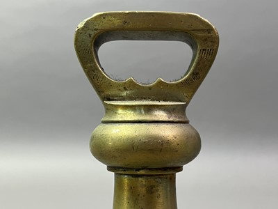 Lot 546 - GROUP OF BRASS BELL WEIGHTS