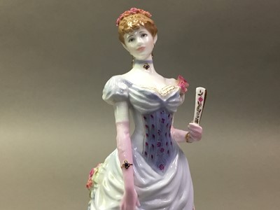 Lot 613 - ROYAL WORCESTER FIGURE OF 'THE GOLDEN JUBILEE BALL'