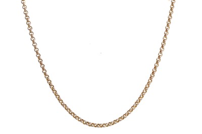 Lot 406 - NINE CARAT GOLD CHAIN