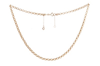 Lot 408 - NINE CARAT GOLD NECKCHAIN