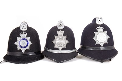 Lot 76a - UK, COLLECTION OF POLICE HELMETS