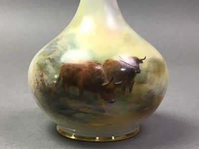 Lot 643 - HARRY STINTON FOR ROYAL WORCESTER, HAND PAINTED VASE