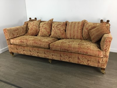 Lot 918 - PAIR OF DURESTA THREE-SEATER SETTEES