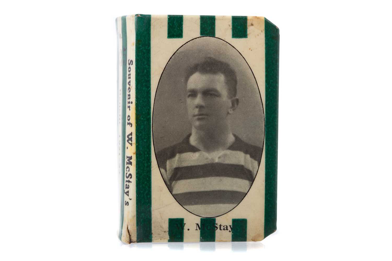 Lot 1599 - CELTIC F.C., UNUSUAL WILLIE MCSTAY BENEFIT VESTA CASE