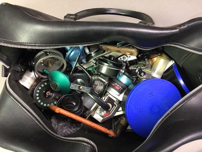 Lot 129 - GROUP OF MODERN FISHING RODS AND TACKLE