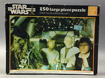 Lot 64 - STAR WARS, COLLECTION OF VINTAGE FIGURES, GAMES AND PUZZLES