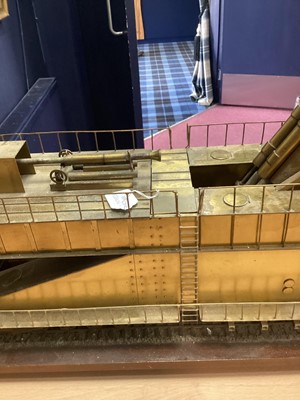 Lot 111 - SCHWERER (HEAVY) GUSTAV, SCRATCH BUILT SCALE MODEL OF A GERMAN RAILWAY GUN