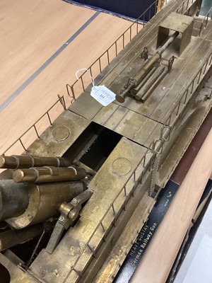 Lot 111 - SCHWERER (HEAVY) GUSTAV, SCRATCH BUILT SCALE MODEL OF A GERMAN RAILWAY GUN