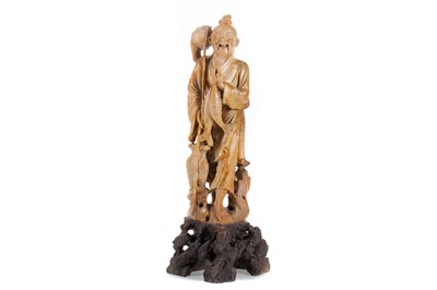 Lot 1077 - CHINESE SOAPSTONE CARVING