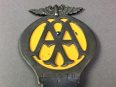 Lot 682 - THREE AA CAR BADGES