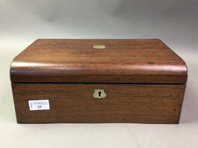 Lot 25 - WALNUT LAP DESK