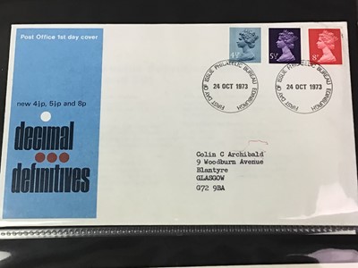 Lot 133 - GROUP OF FIRST DAY COVERS