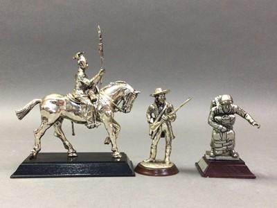 Lot 996 - ROYAL HAMPSHIRE, EXTENSIVE COLLECTION OF POLISHED PEWTER FIGURES