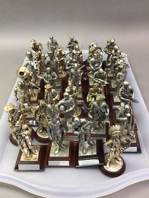 Lot 996 - ROYAL HAMPSHIRE, EXTENSIVE COLLECTION OF POLISHED PEWTER FIGURES